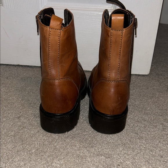 Aldo Tan Leather Lace-Up Boots main image 5